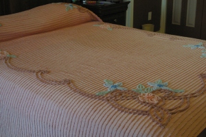 A beautiful vintage bedspread
